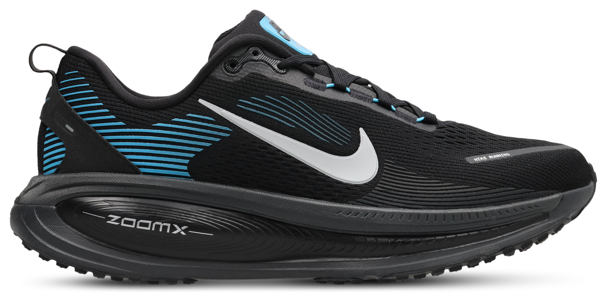 Nike Vomero 18 - Men Shoes (Black-Silver-Light Current Blue)