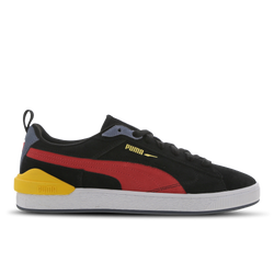 Men Shoes - Puma Suede Bloc - Black-Orange-White