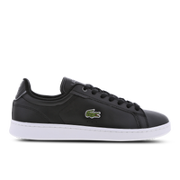 Lacoste black and white hot sale shoes