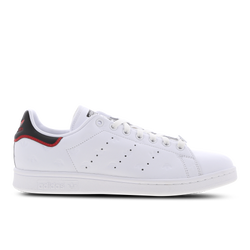 Men Shoes - adidas Stan Smith - White-White-Better Scarlet