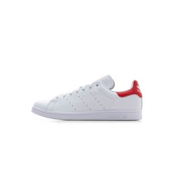 Men Shoes - adidas Stan Smith - White-White-Lush Red