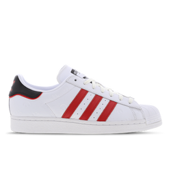 Men Shoes - adidas Superstar II Denim - White-White-Better Scarlet