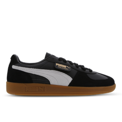 Men Shoes - Puma Palermo Leather - Black-Feather Grey-Gum