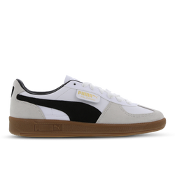 Men Shoes - Puma Palermo Leather - White-Vapor Grey-Gum