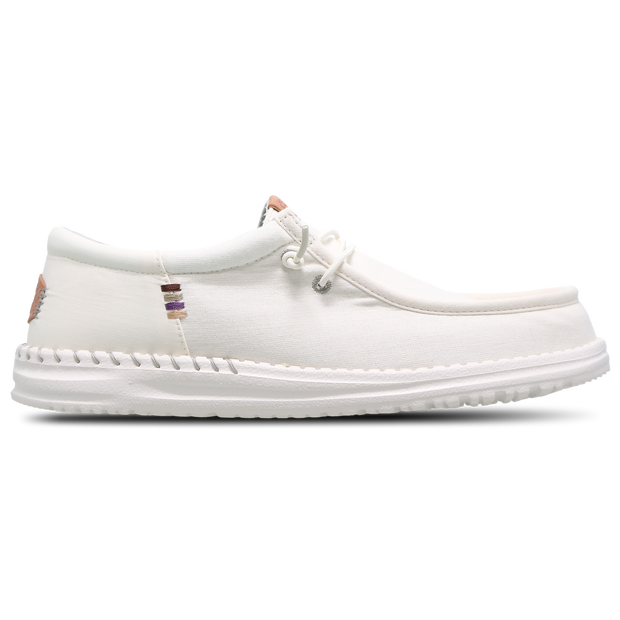 Image of HEYDUDE Wally Washed Canvas male Scarpe - Bianco - Tela - Foot Locker035