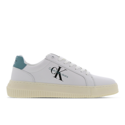Men Shoes - Calvin Klein Chunky Cupsole Mono - Bright White-Oil Blue