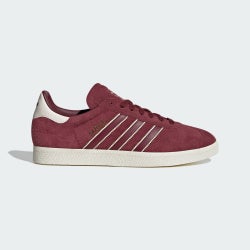 Homme Chaussures - adidas Gazelle - Shadow Red-Cream White-Gold Metallic