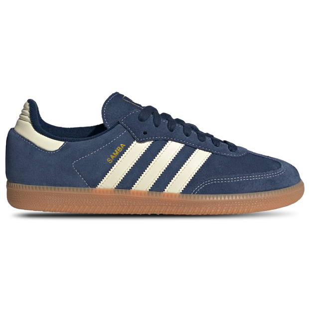 Adidas Samba Og, Men's Blue Leather Court  Shoes,  Size 9.5