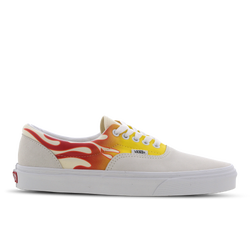 Men Shoes - Vans Era Flame - White-Orange-White