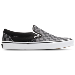 Homme Chaussures - Vans Classic Slip On - Black-Pewter Checkerboard-White