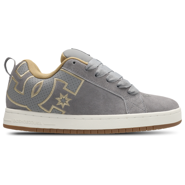DC Sneakers Court Graffik Men's Sneakers - Grey - Size 6 - Suede - 300529-025