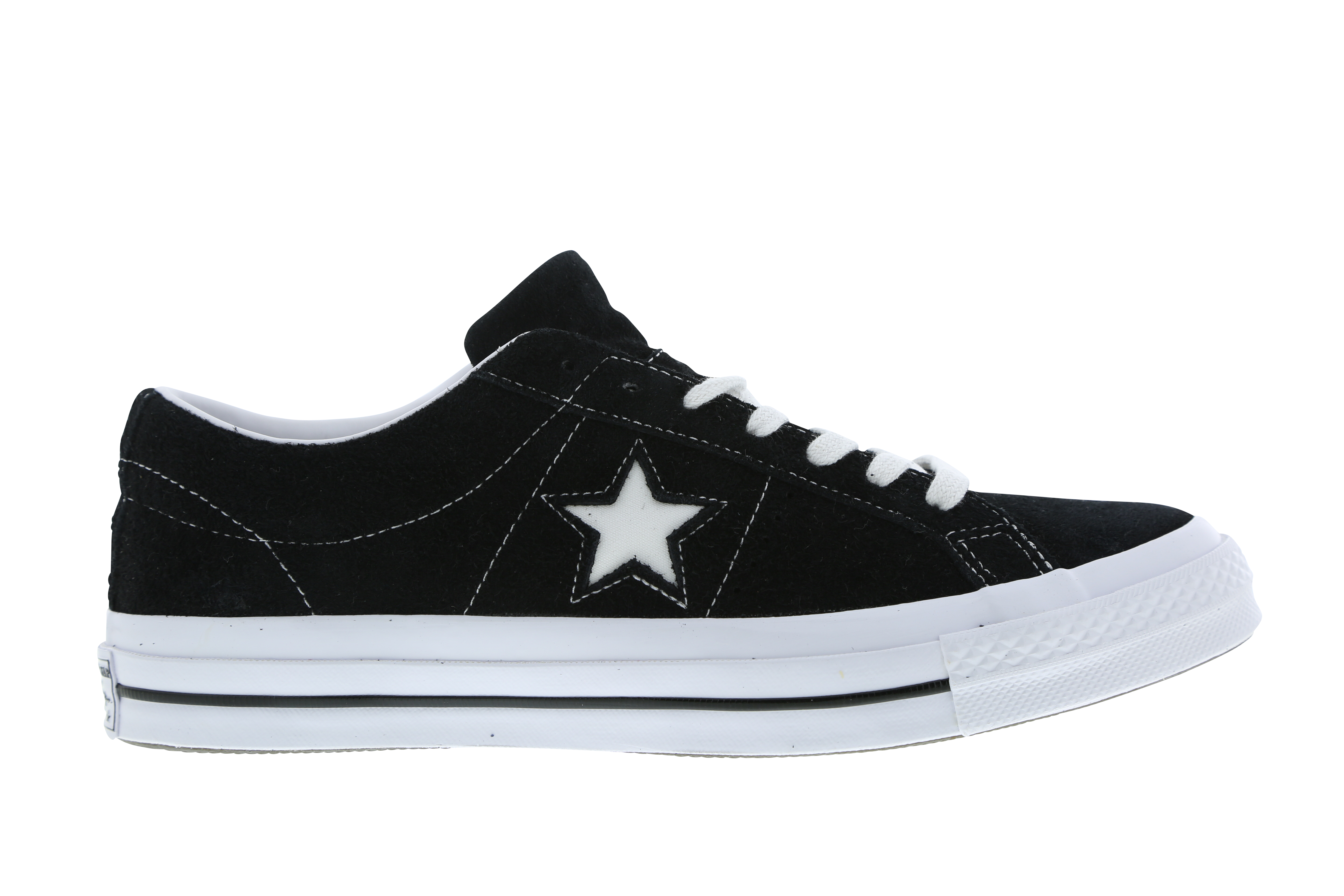 Converse One Star Heren Schoenen Black Leer - Schoenen.nl