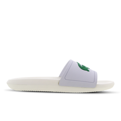 Men Flip-Flops and Sandals - Lacoste Croco Slide - White-White-Green