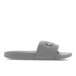 Herren Schuhe - Calvin Klein Slide Monogram Co - Grey-Grey