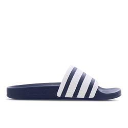 Uomo Flip-Flops and Sandals - adidas Adilette Slide - Adiblue-White-Adiblue