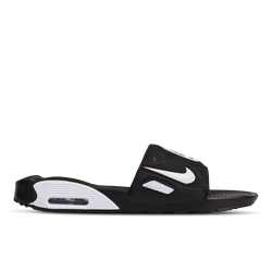 Men Flip-Flops and Sandals - Nike Air Max 90 Slide - Black-Whtie