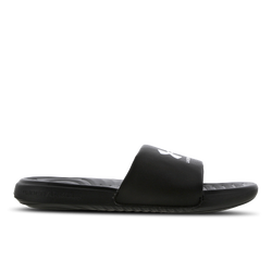 Men Flip-Flops and Sandals - Under Armour Ansa Slide - Black-Black-White