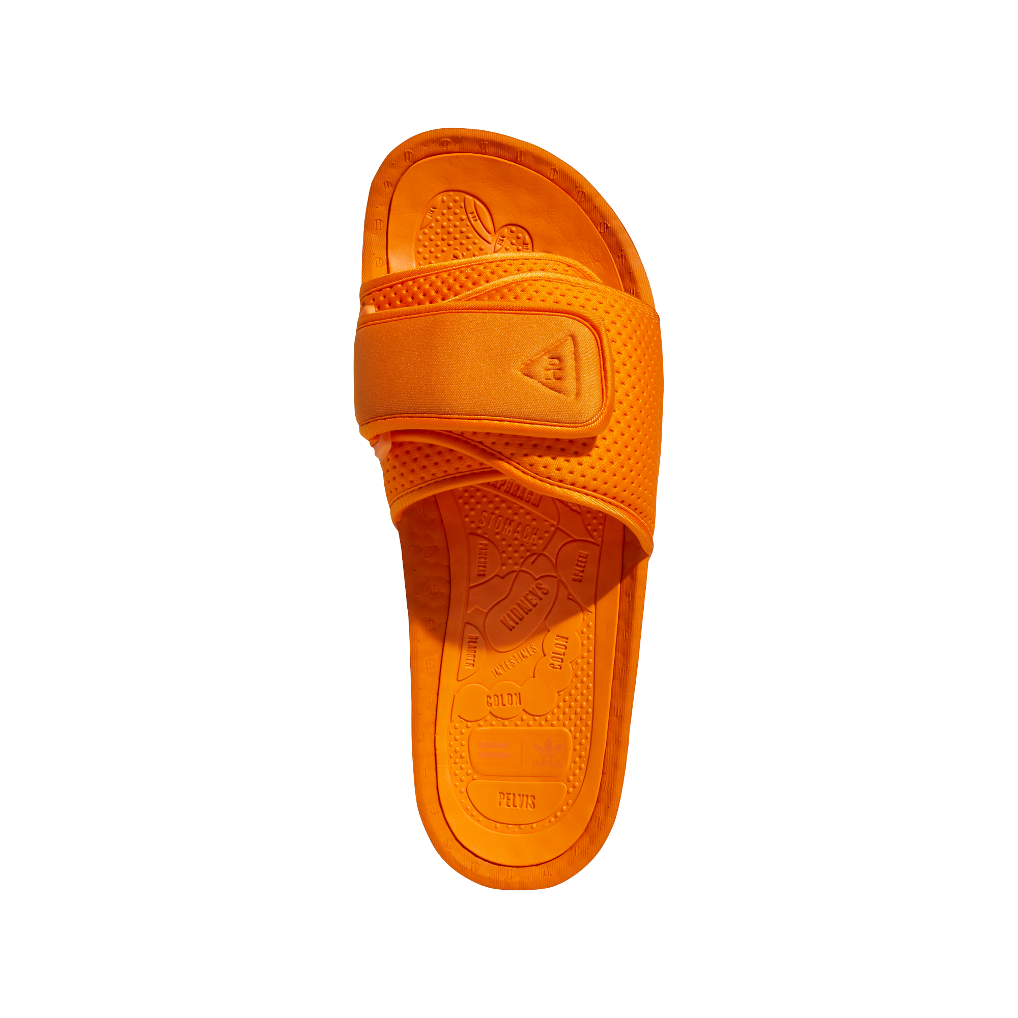 adidas flip flops orange