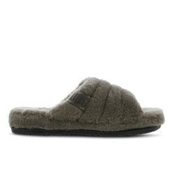 Men Shoes - UGG Fluff Yeah Slide - Burnt Olive-Burnt Olive