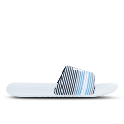 Men Flip-Flops and Sandals - Under Armour Ansa Graphic - Halo Grey-Carolina Blue-White
