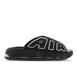 Hombre Zapatillas - Nike Air More Uptempo Slide - Black-White-Black