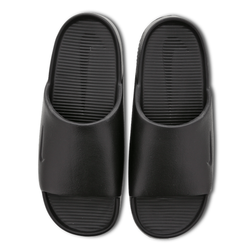 Plain black nike slides hotsell