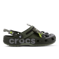 Green and black discount crocs