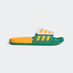 Women Flip-Flops and Sandals - adidas Adilette Tnd - Cloud White-Solar Gold-Semi Court Green