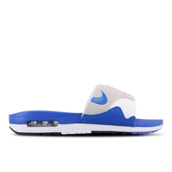 Herren Flip-Flops and Sandals - Nike Air Max 1 Slide - White-Royal Blue-Black