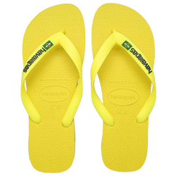 Herren Flip-Flops and Sandals - Havaianas Brasil Logo - Citrus Yellow-Citrus Yellow