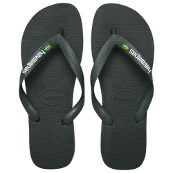 Hombre Sandalias y Flip-Flops - Havaianas Brasil Logo - Steel Grey-Steel Grey