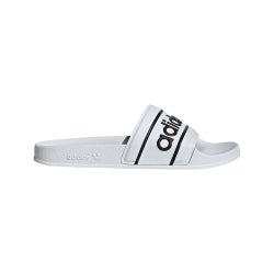 Homme Tongues et Sandales - adidas Adilette Slide - Cloud White-Cloud White-Core Black