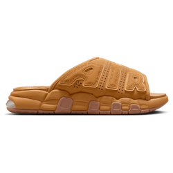 Herren Flip-Flops and Sandals - Nike Air More Uptempo Slide - Flax-Gum Medium Brown