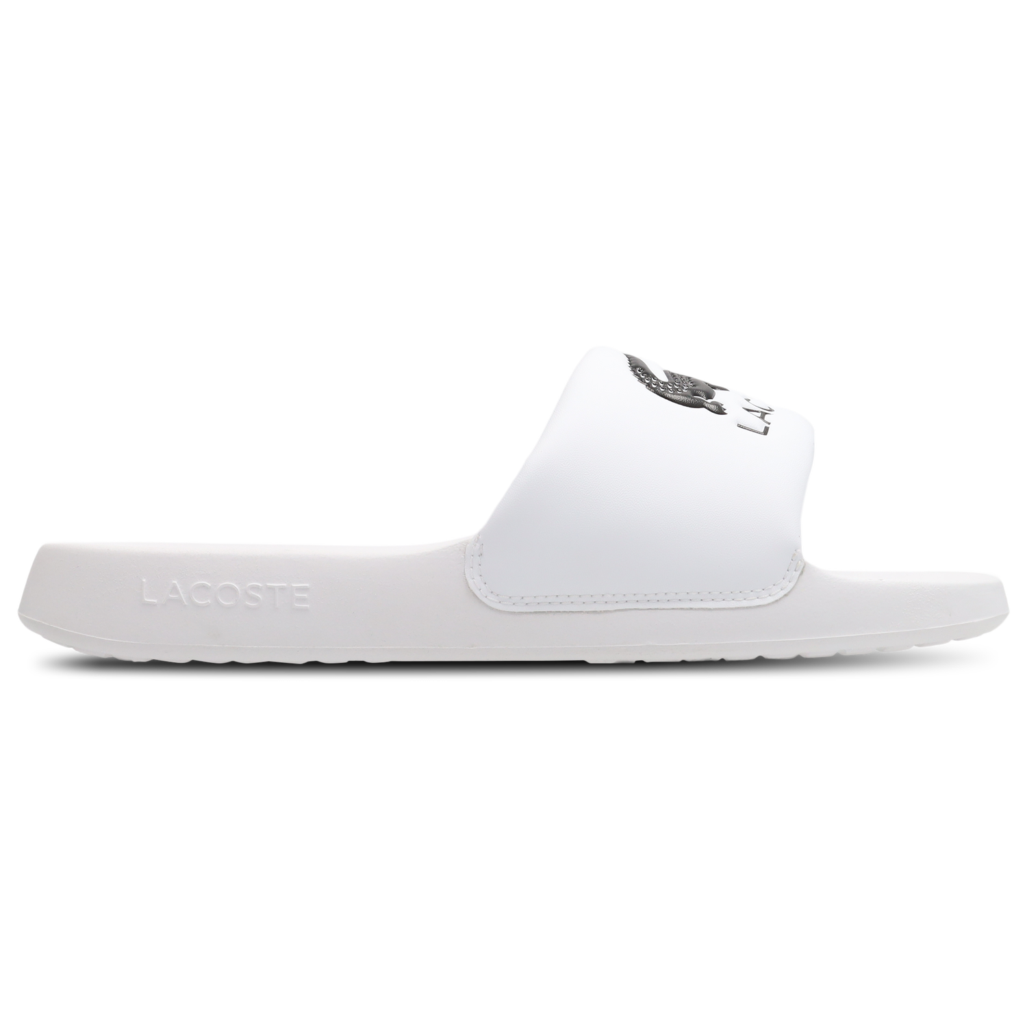 Lacoste Serve Slide 1 Slippers en Sandalen Heren - Wit - Plastic White