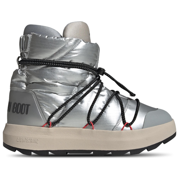 X Moon Boot Ace Mid Uomo - Stivali Argento - Taglia 41 1/3 - Rete/Sintetico 41 1/3