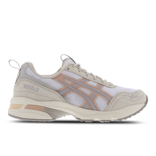 Asics Women's Gel-1090V2 Sneakers in White/Maple Sugar - 1202A383-103