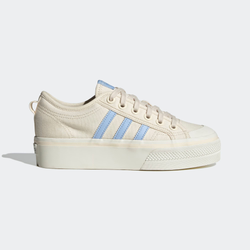 Femme Chaussures - adidas Nizza Platform - Wonder White-Blue Dawn-Off White