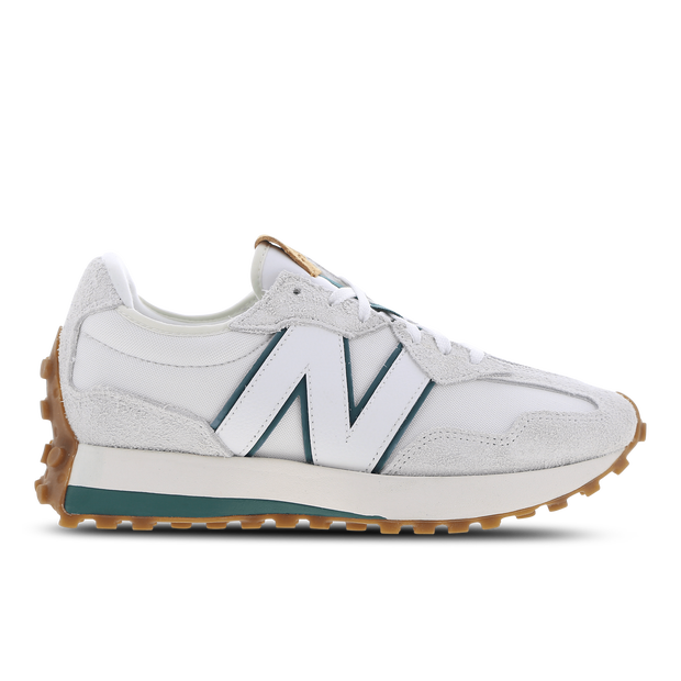 New Balance Mujer 327 in Gris/Verde, Suede/Mesh, Talla 36 - WS327CJ