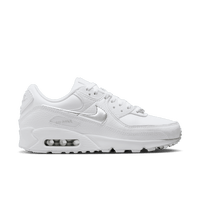 Damen Schuhe - Nike Air Max 90 - Summit White-Mtlc Silver-Blue Joy