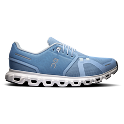 Women Shoes - ON Cloud 6 - Chambray-White