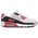 Nike Air Max 90 - Mujer Zapatillas White-Light Silver