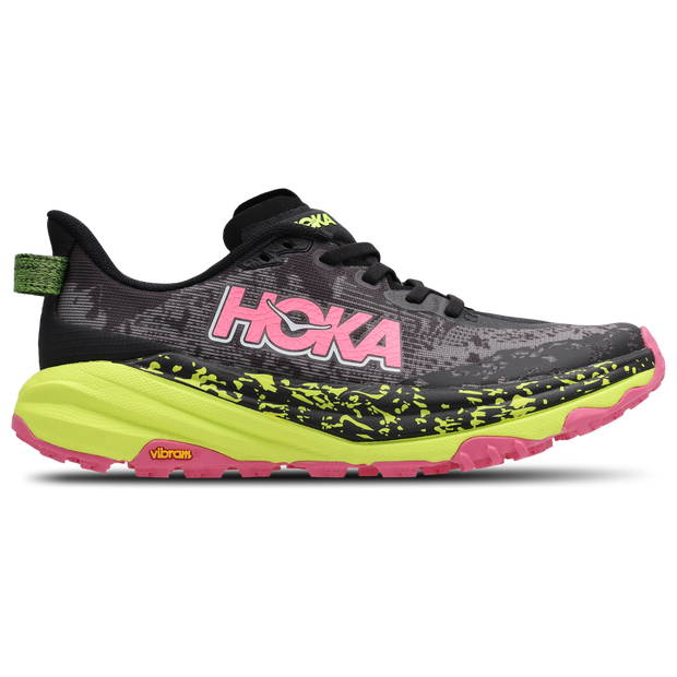 HOKA Women's Speedgoat 6 in Black/Neon Hoka Citrus - 1147811-BNNH