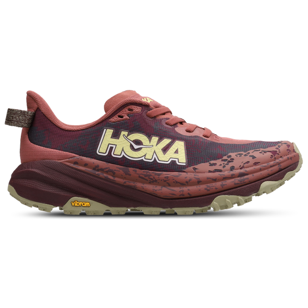HOKA Women's Speedgoat 6 Trail Shoes in Rouge/Black Cherry - 1147811-RLCK