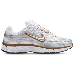 Women Shoes - Nike P-6000 - White-Mtlc Silver-Lt British Tan