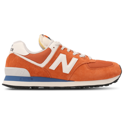 Women Shoes - New Balance 574 - Orange-White