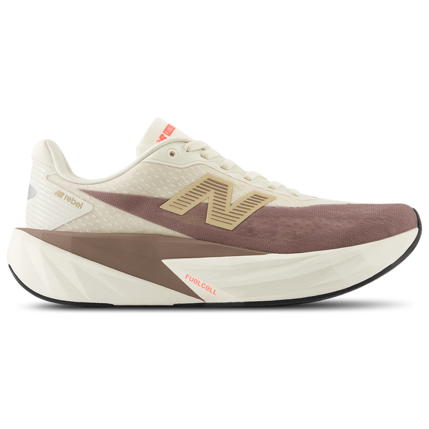 New Balance Women's FuelCell Rebel v5 Running Shoes - Beige/Brown/White - WFCXLJ5