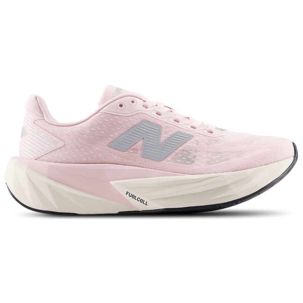 New Balance Women's FuelCell Rebel v5 Running Shoes - Pink/Grey/Beige - WFCXLI5