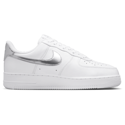 Women Shoes - Nike Air Force 1 Low - White-Metallic Silver