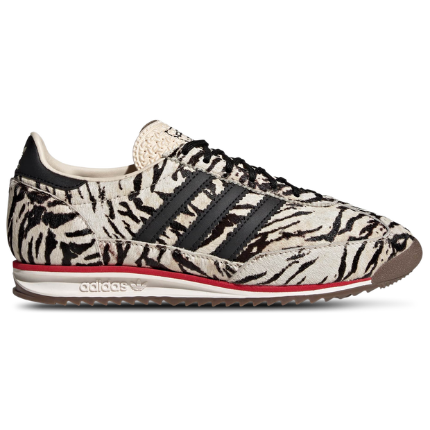 Adidas Women's SL 72 OG Zebra Sneakers Off White/Core Black/Better Scarlet - KH8811