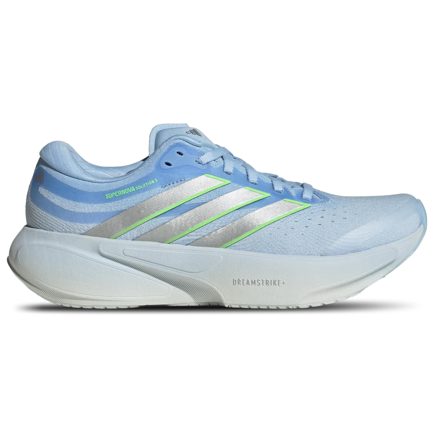 Adidas Supernova Solution 3 Sneakers Dames - Blauw - Maat 38 2/3 - Mesh/Synthetisch Lichtblauw